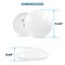 Luxrite 11 Inch LED Flush Mount Light 5CCT 2700K-5000K 20W 1500LM Dimmable Damp Rated Energy Star ETL LR23158-1PK - alternate 3